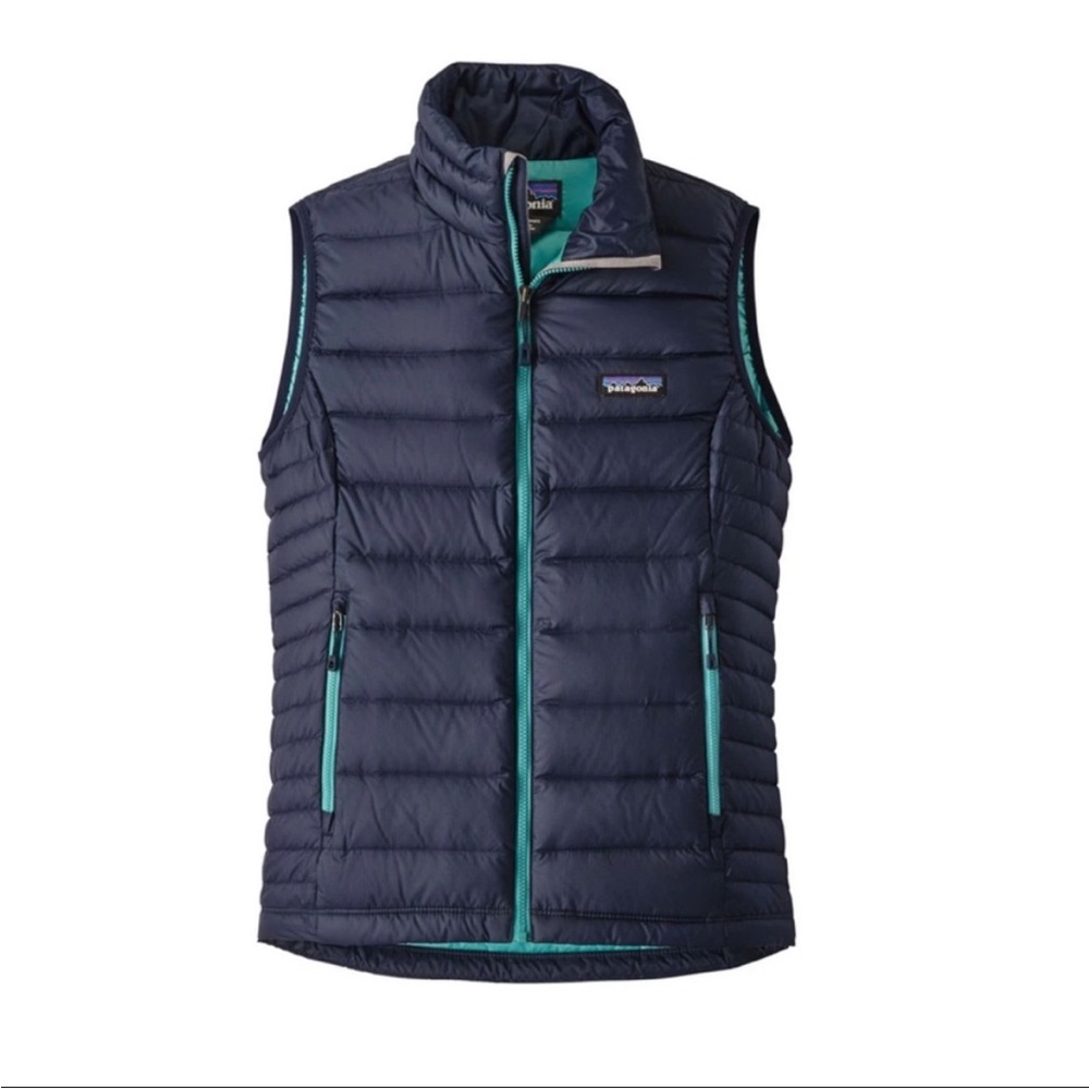 Patagonia Women's Down Sweater Vest XXS Navy NWOT - Picture 12 of 16